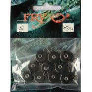 Вантаж вухатий рибальський, таблетка (ексцентрик) колір Silvereyes Black, 10шт в уп., вага 8г